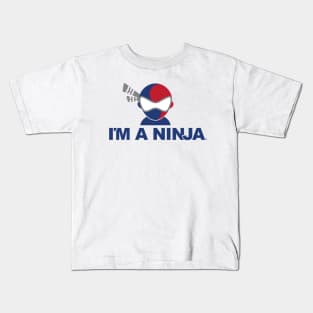 Korea x I'M A NINJA (on White) Kids T-Shirt